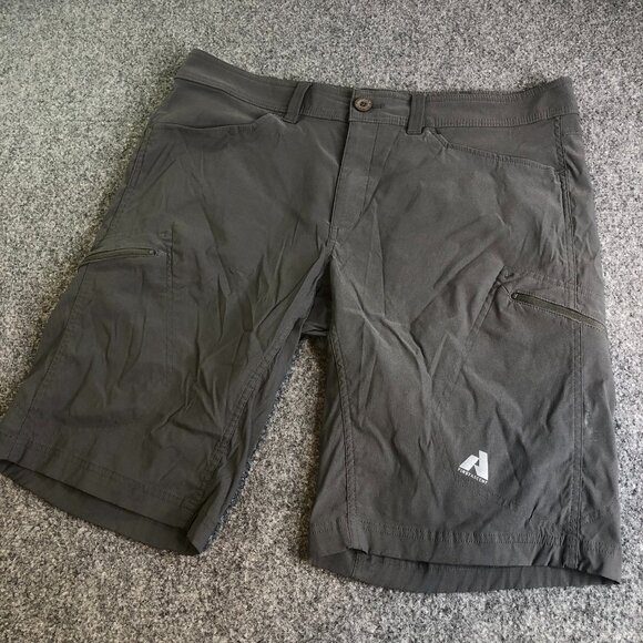 Eddie Bauer Shorts Mens 38 Gray First Ascent Cargo Hiking Stretch Nylon - Picture 1 of 10